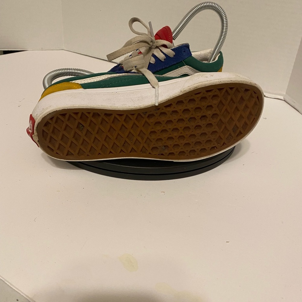 Kids vans size 2 multi color in good condition